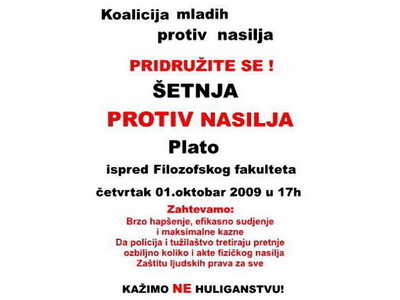 Dan žalosti, protiv nasilja